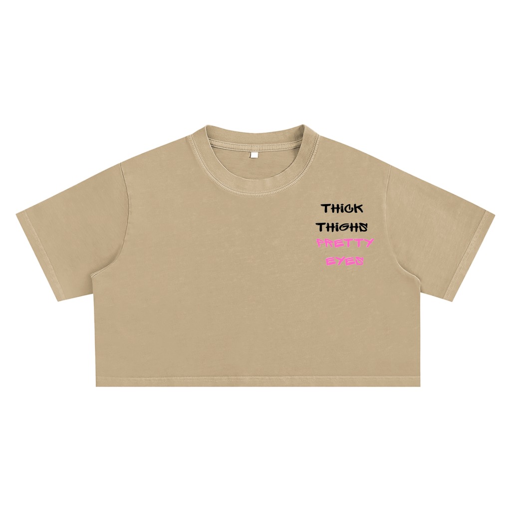 Women's YOPP Snow Washed Crop Top