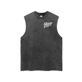 Snow Washed Frayed Hem Tank Top